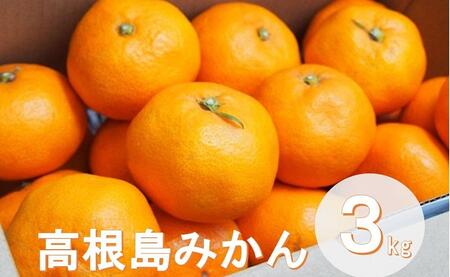 こだわり栽培　高根島みかん 3kg ＜2024年11月下旬より発送開始＞