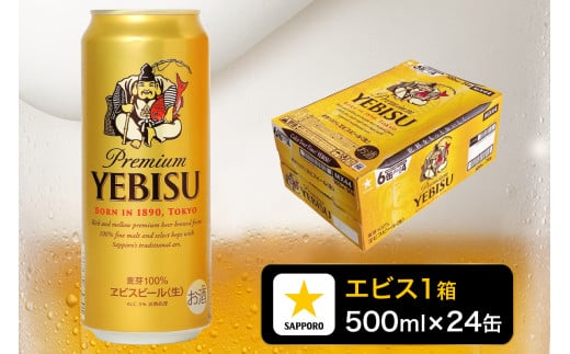 a21-011d　エビス 500ml×1箱【焼津 サッポロ ビール】