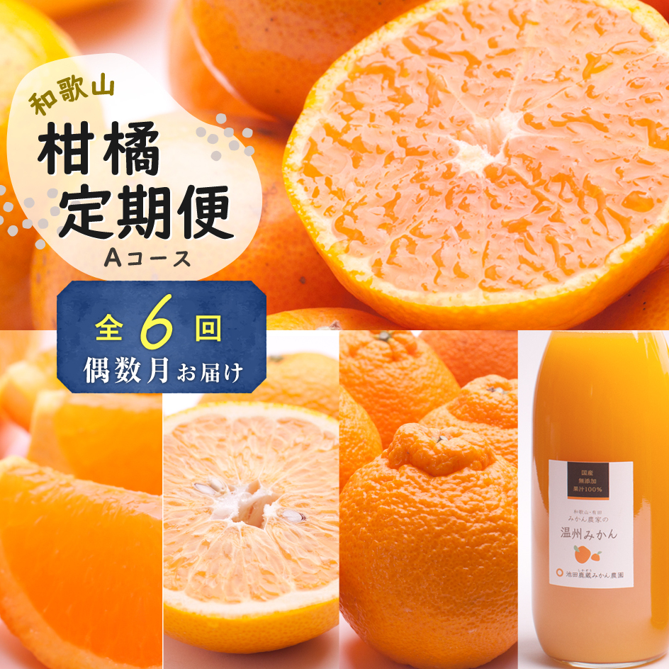 ZH7019_季節の柑橘定期便A  (偶数月・計6回) 【和歌山県有田】