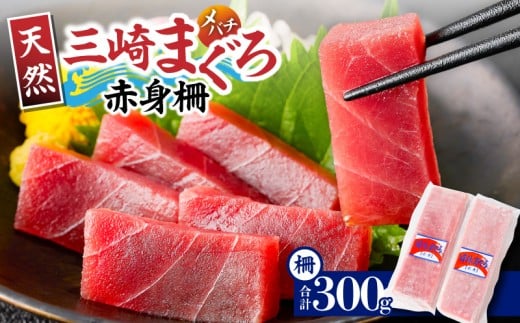 神奈川県漁連 三崎まぐろ 赤身サク 150g×2P 【4月お届け】　M077-010-04