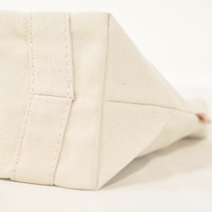T03039_2　【出し入れ簡単】横長浅型のミニトート　/国産8号帆布　[bateau S]（ホワイト）