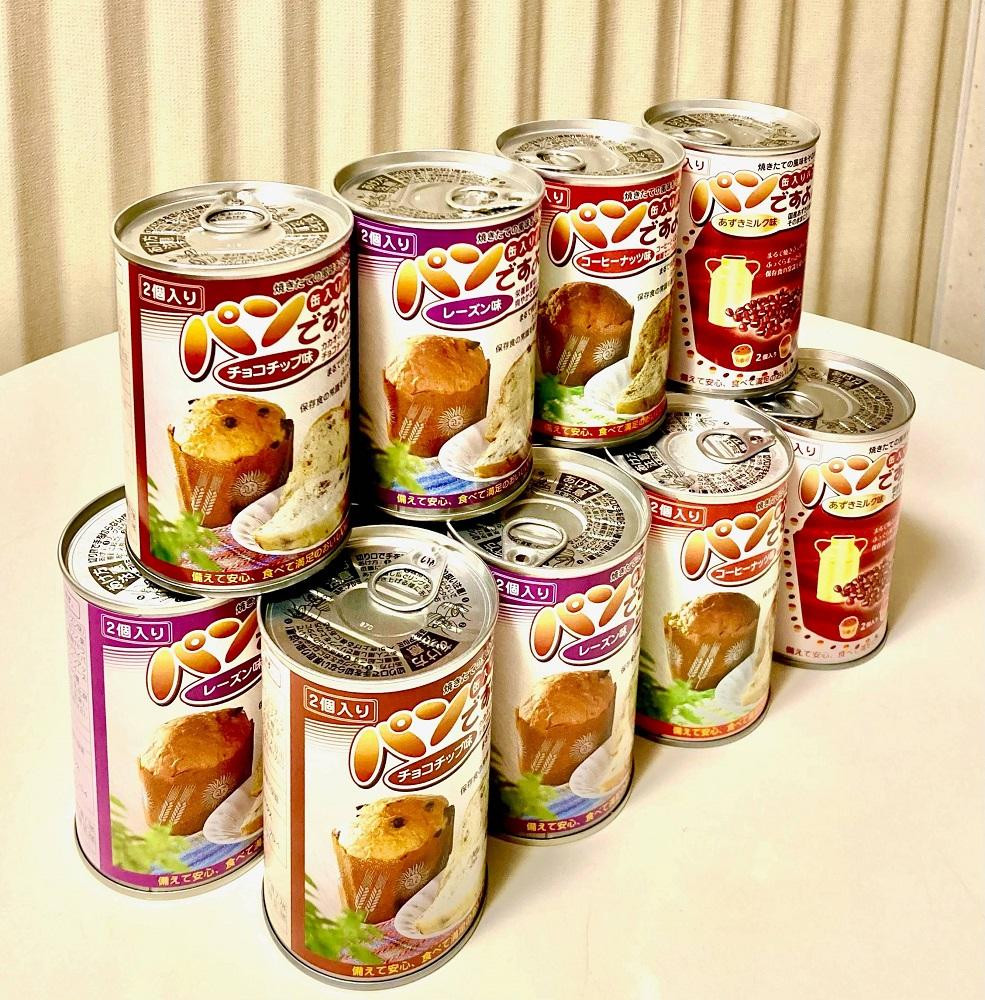 
缶入りパン「パンですよ！」４種各３缶入り
