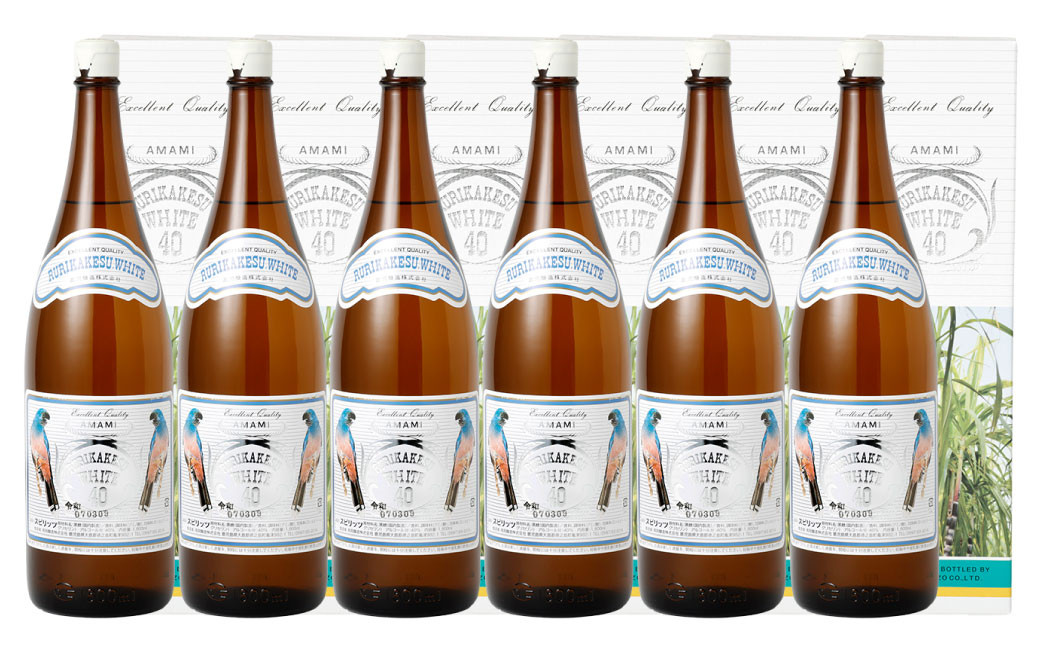 徳之島 高岡醸造 ラム酒 ルリカケスホワイト 1800ml×6本