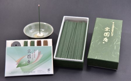 京・宇治田原茶のかおり　宗圓香セット〈お香 お茶 お線香 工芸品