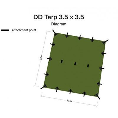 ふるさと納税 城陽市 タープ 3.5×3.5　フォレストグリーン　DD Hammocks JAPAN |  | 01