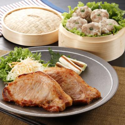 ふるさと納税 安中市 ロースもろみ味噌漬け&amp;しもにた肉焼売