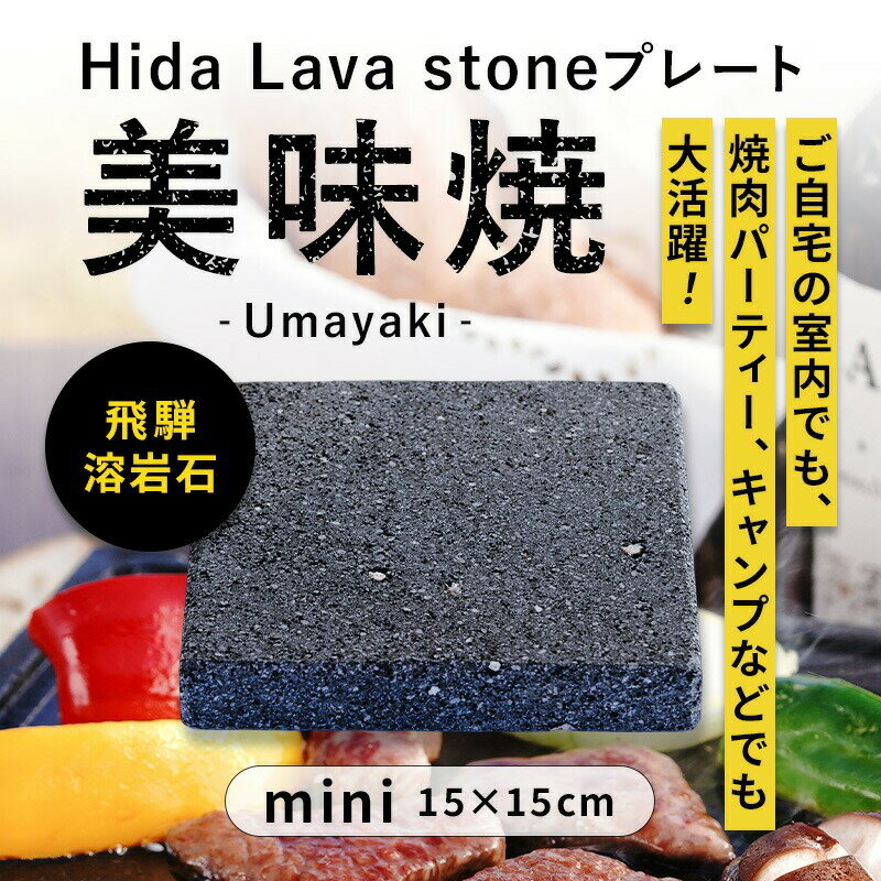 【ふるさと納税】飛騨 溶岩プレート「美味焼」 焼肉 飛騨産 プレート BBQ 本格 アウトドア こだわり 飛騨市