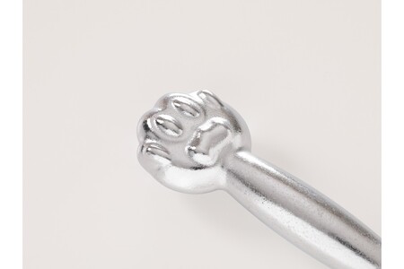 にゃんべる（猫の手＋ダンベル）500g×2本セット メッキ にゃんべる ダンベル 猫 ネコ好き 美容グッズ トレーニング 運動 ダンベル体操 エクササイズ 脂肪燃焼 合計1kg 2個セット