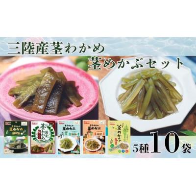 ふるさと納税 矢板市 茎わかめ・茎めかぶセット(5種各2袋 計10袋)