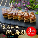 【ふるさと納税】肉寿司 340g × 3本 黒毛和牛 押し寿し 詰め合わせ 秘伝のタレ 特製 炊き込みご飯 九州産 牛肉 国産 米 福岡県 久留米市 お取り寄せ お取り寄せグルメ 肉 寿司 食品 食べ物 ご飯 真空パック 和牛 惣菜 箱入り 冷凍 送料無料