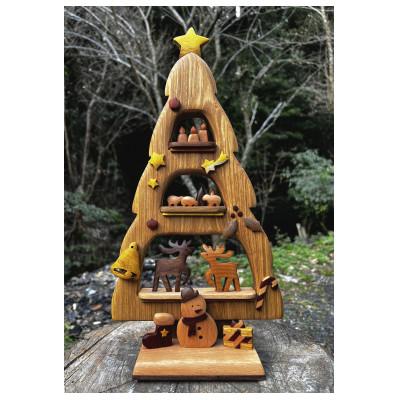 ふるさと納税 入間市 【インテリア】ウッディいるまの木製クリスマスツリー【ハンドメイド】
