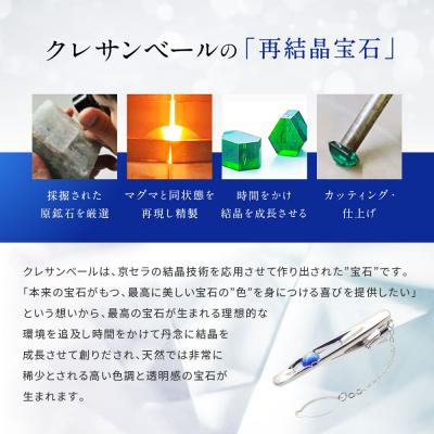 ふるさと納税 京都市 【京セラ】クレサンベール〈スターサファイア〉タイバー【メンズ/1.65CT】(ジュエリー) |  | 03