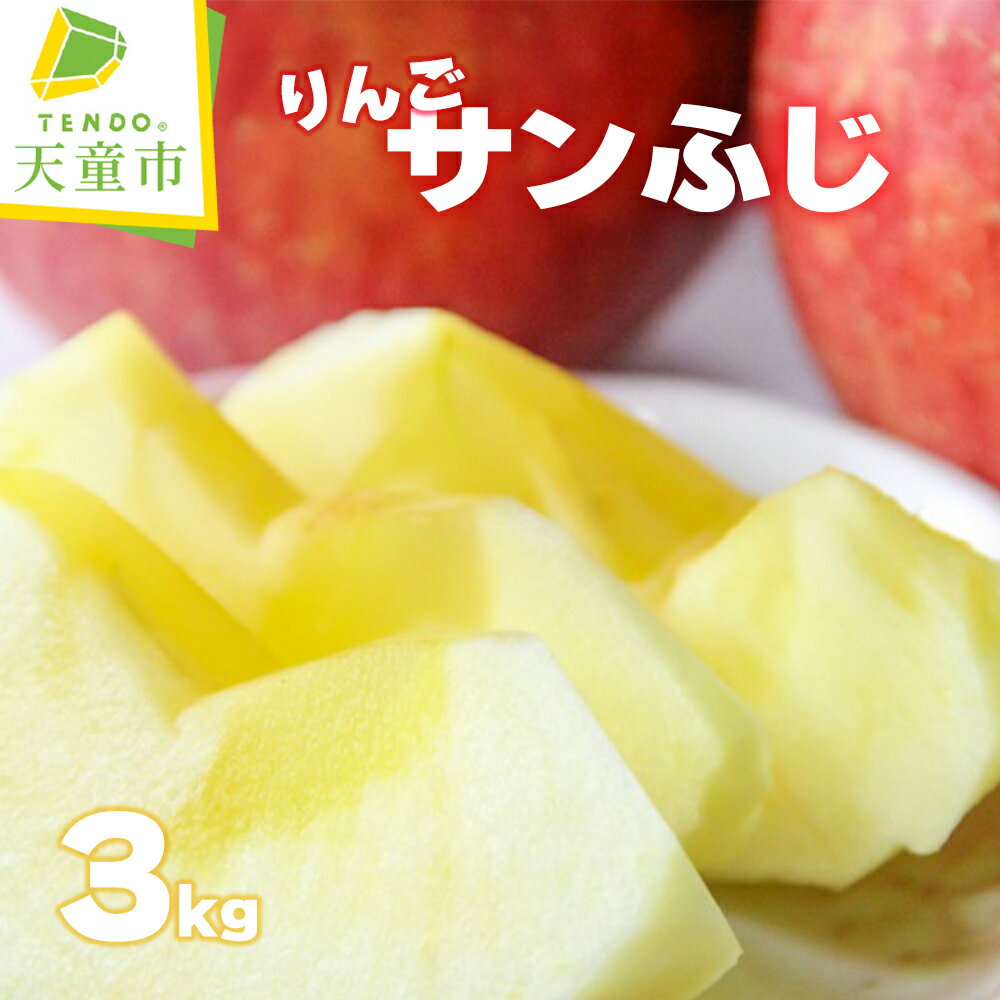 【ふるさと納税】 りんご ( サンふじ ) 3kg ふじ りんご 果物 フルーツ 秀 6玉 〜 10玉 のし 贈答 ギフト プレゼント おすそ分け お取り寄せ 旬 秋 冬 期間限定 産地直送 送料無料 先行予約 【 山形県 天童市 】