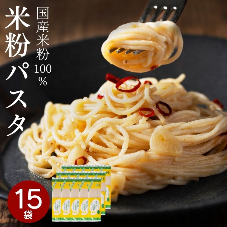【ふるさと納税】グルテンフリー ライスパスタ スパゲッティ 15袋（1.7mm）200g×15 L2 米粉パスタ 岐阜県産ハツシモ100% 国産 小麦粉不使用 乾麺 糖質制限 米粉麺 備蓄 長期保存 防災食 ローリングストック用 PLUSパスタ G18-05