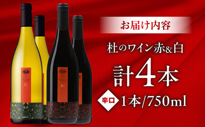 杜のワイン 白・赤 各2本セット 国産 ワイン セット 島根県雲南市/有限会社奥出雲葡萄園 [AICS062]