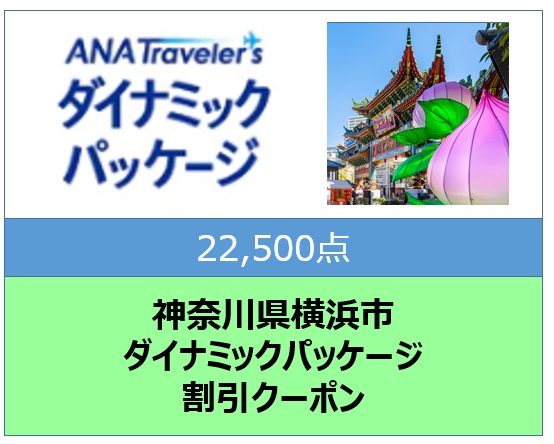 神奈川県横浜市ANAトラベラーズダイナミックパッケージ クーポン22,500点分