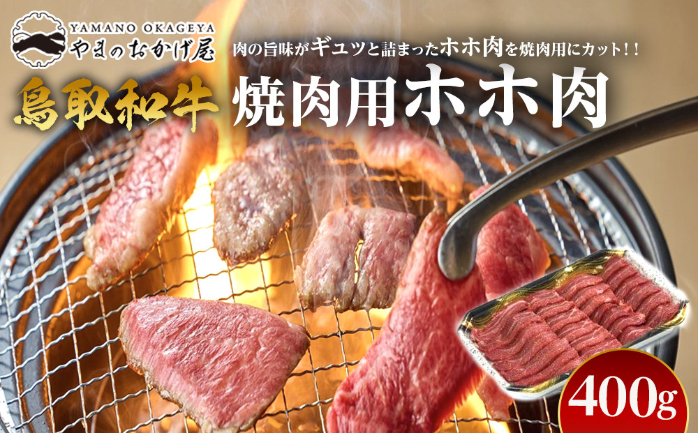 52.鳥取和牛　焼肉用ホホ肉　400g 313726_AJ048