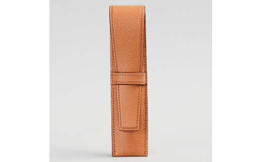 ペンホルダー(1本差し ペン軸経15mm未満) キャメル【1189-1-ECF】｜革製品 レザー 国産 [1102]