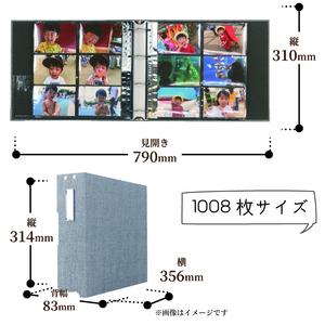 【 アルバム 】 ポケット アルバム L判サイズ 1008枚 ナチュラルリネン アルバム