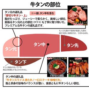 厚切り牛タン(漬込み熟成)+牛タン一口ステーキ(味噌だれ) セット 牛たん 厚切り 味付け肉 牛肉 お肉 小分け 焼肉 焼き肉 キャンプ BBQ アウトドア バーベキュー おうち焼肉 味付き 焼くだけ