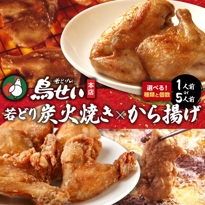 【ふるさと納税】種類が選べる！鳥せい本店 の 若どり 炭火焼き から揚げ おかずやおつまみに やわらかジューシー 温めるだけ 鶏肉 冷凍 チキン お取り寄せ ソウルフード 唐揚げ ザンギ 北海道 清水町 送料無料