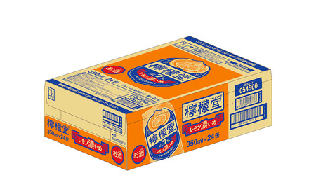 「檸檬堂」 レモン濃いめ （350ml×24本） 1ケース　こだわりレモンサワー 檸檬堂