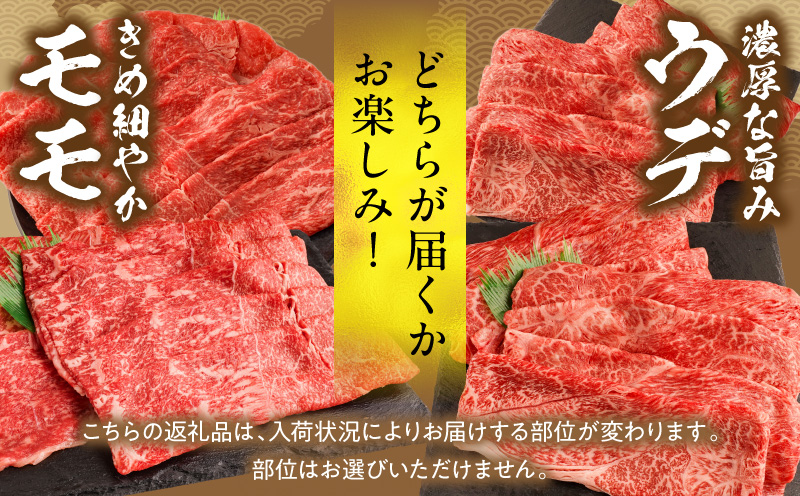 【3回定期便】宮崎牛 モモ or ウデ 赤身しゃぶすき用1kg  牛肉 肉 宮崎県産 黒毛和牛 国産牛 国産 すき焼き しゃぶしゃぶ しゃぶすき すきしゃぶ アウトドア キャンプ 料理 おかず