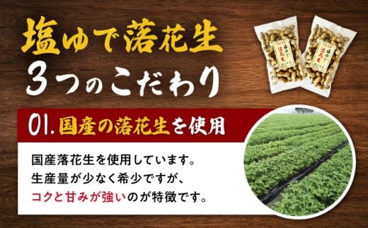 【冷凍保存3か月可】塩ゆで落花生 合計750g（250g×3袋） / ゆでぴー 落花生 ピーナッツ ナッツ おつまみ おやつ / 大村市 / 浦川豆店[ACZR001]