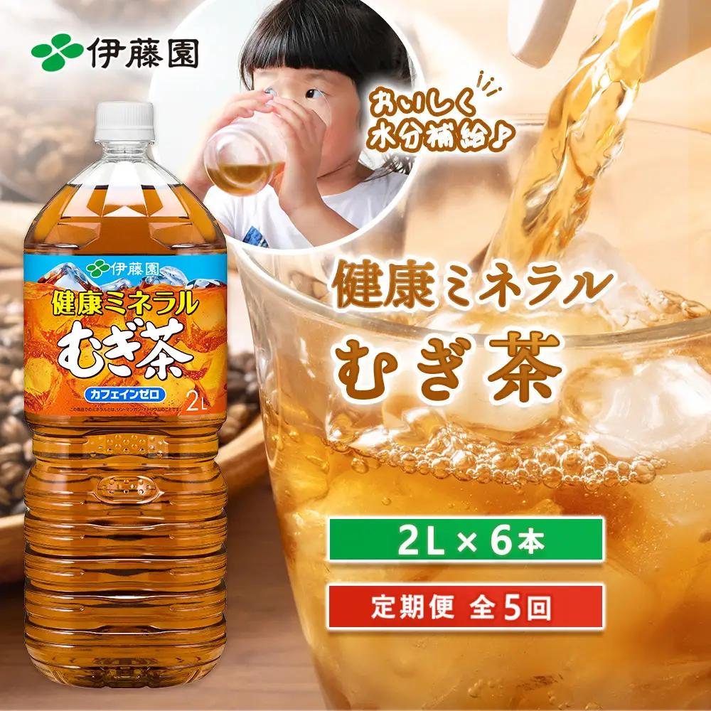 『定期便：全5回』健康ミネラルむぎ茶2L×6本【50001001】