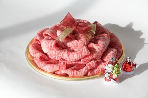 【C151・肉ケーキ】宮崎牛ロース・デコレーションケーキ（宮崎牛 国産 牛肉 ロース すき焼き スライス サプライズ プレゼント ふるさと納税 送料無料）