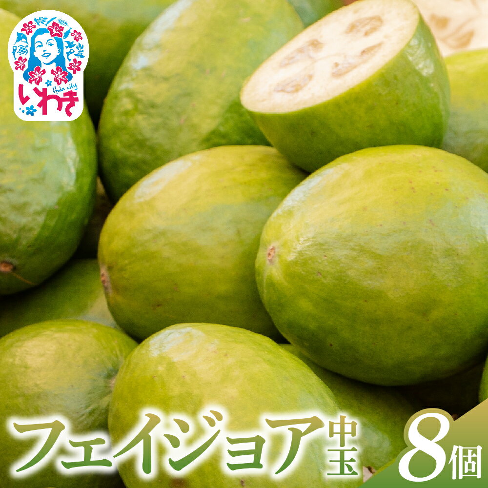 【ふるさと納税】【先行予約】フェイジョア果実(中玉) 8個入り | フェイジョア 果実 中玉 8個入り ゆうゆうファーム 福島県 いわき市 国産 産地直送 希少フルーツ 南国果実 旬果 新鮮 お取り寄せ 高級フルーツ | YU006-8s