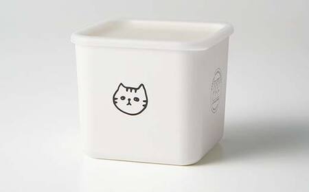 necoストッカー 3点セット 猫 ねこ ネコ スクエアストッカー レンジ対応 食洗機対応 保存容器 冷蔵庫 冷凍庫 かわいい 山中塗 軽量 おしゃれ ギフト F6P-3032