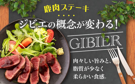 【全6回定期便】【モモ肉】 鹿肉 ステーキ2種セット（シンタマ120g×3枚・内もも120g×3枚）《喜茂別町》【EBIJIN】 ジビエ 鹿 モモ セット ステーキ 赤身 冷凍 冷凍配送 定期便 ジビ