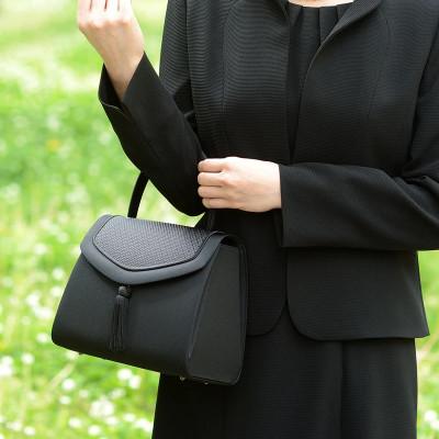 ふるさと納税 大野城市 【博多織】タッセル付き・大き目サイズのフォーマルバッグ |  | 03