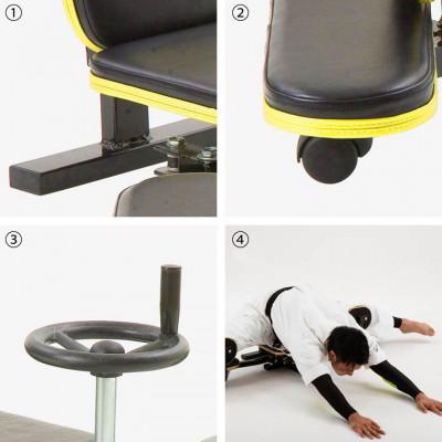 ふるさと納税 吹田市 レッグストレッチャーCP　ブラック×イエロー |  | 01