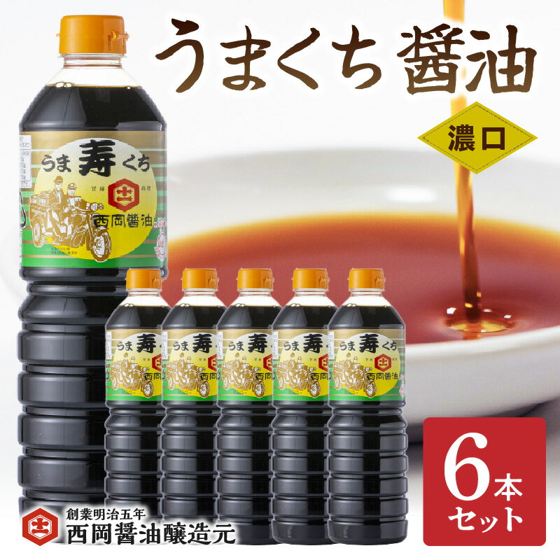 【ふるさと納税】西岡醤油うまくち醤油 6本セット 009-G266