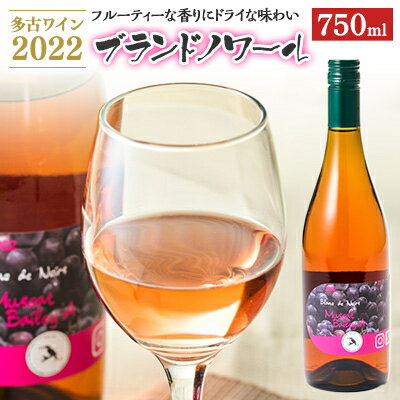 【ふるさと納税】多古ワイン2022・マスカット ベーリーA 【Blanc deNoirs・ブランドノワール】【配送不可地域：離島・沖縄県】【1371715】