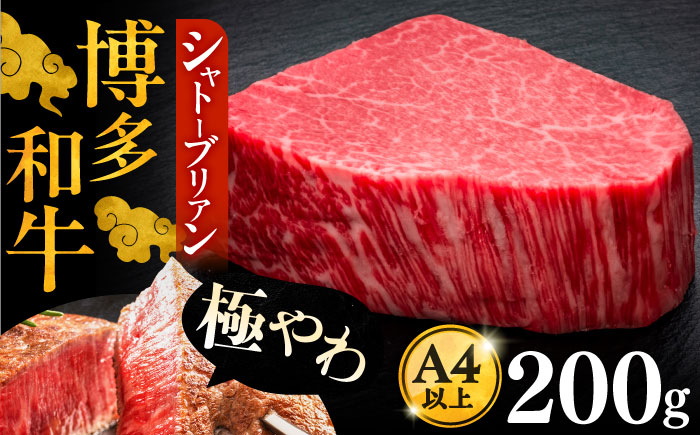 
博多和牛 ヒレ シャトーブリアン 200g × 1枚《豊前市》【久田精肉店】 [VBK023]
