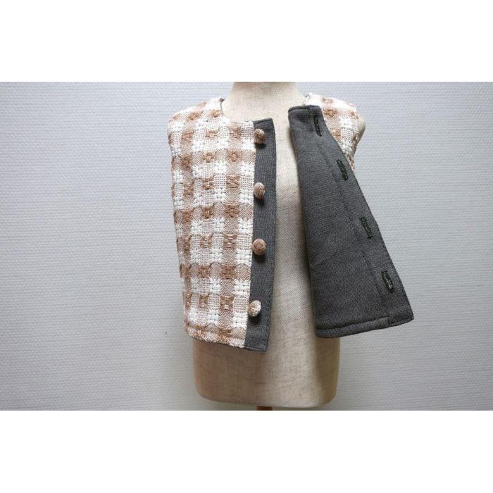 【ふるさと納税】 乳児用 白綿・茶綿・緑綿 鉄媒染 リバーシブルベスト 男女共用 ベビー服 ベスト ベビーベスト 子供服 スリーパー 新生児 コットン オーガニックコットン リバーシブル 女の子 男の子 出産祝い プレゼント ギフト ナチュラル 赤ちゃん ベビー ベビーグッズ