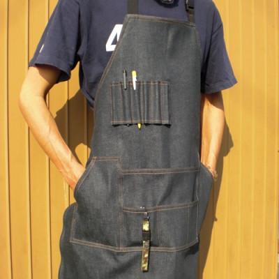 ふるさと納税 福山市 福山発 デニムエプロン【キャンプ・アウトドア】