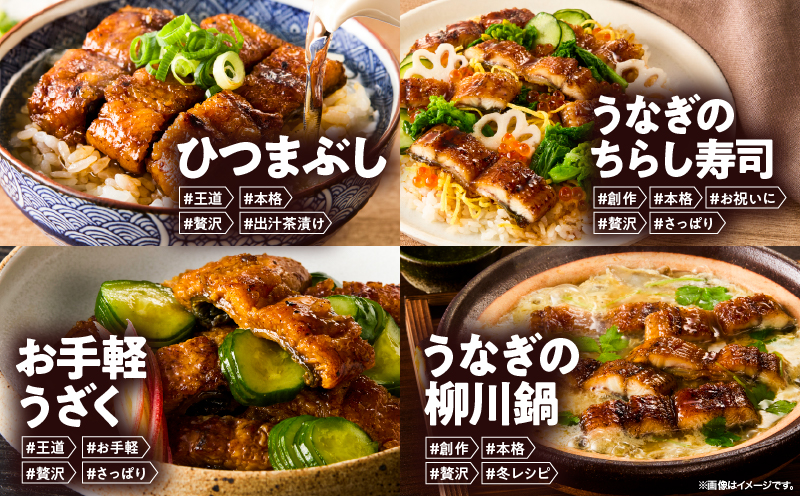 うなぎ問屋の備長炭手焼うなぎカット 2枚入×4袋 計250g　KN029-003-06【大隅うなぎ販売有限会社】