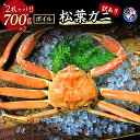 【ふるさと納税】【魚倉】訳あり ボイル 松葉ガニ 2枚 セット( 700g 以上 × 2枚 ) ズワイガニ 松葉蟹 欠け カニ かに かにしゃぶ