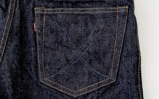 230P7631 秋田の拘りジーンズ「なまはげジーンズ」青鬼モデル(スリムストレート)29インチ 