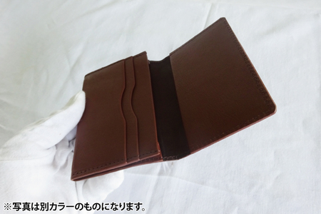 紅型名刺入れ(紺)｜名刺入れ 名刺 牛革 手染め 雑貨 染物 オリジナル 沖縄県 豊見城市(CZ014)