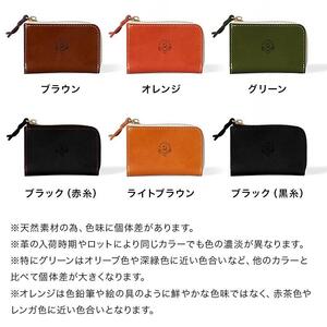 究極サイフ-mini- コンパクト財布 HUKURO 栃木レザー 全6色【ブラック(黒糸)】