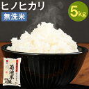 【ふるさと納税】熊本県菊池産 ヒノヒカリ 無洗米 5kg 精米 お米 白米 令和5年産 九州産 熊本県産 送料無料