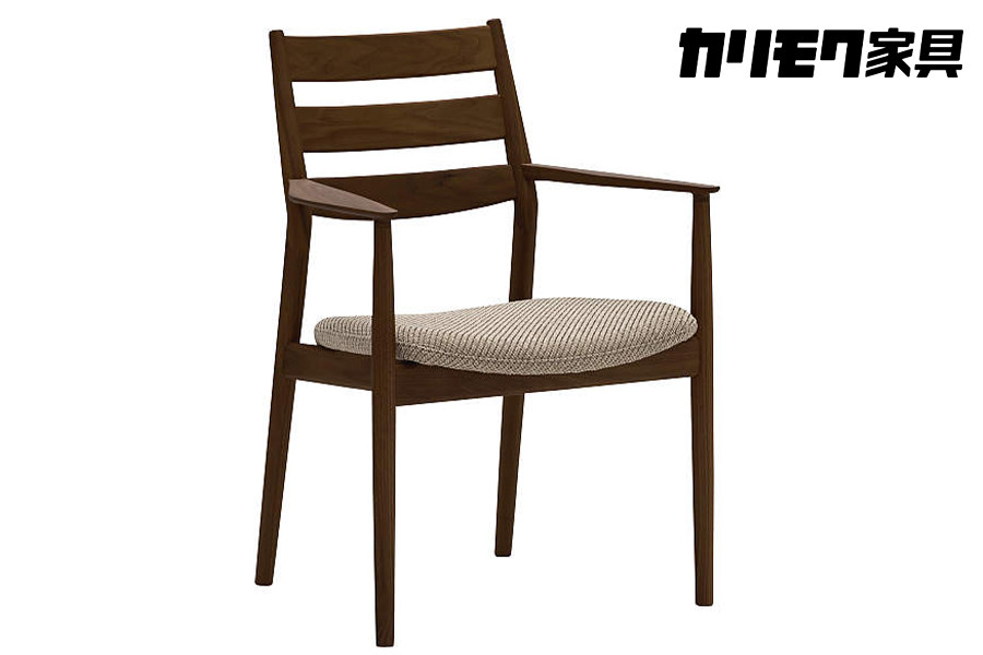 
                  カリモク家具『肘付ダイニングチェア』CW6310 [1286] 完成品 食卓椅子 1人掛け おしゃれ リビング 木製 椅子 国産 karimoku  カリモク 家具 いす イス 単品 一人暮らし 新生活 選べる カラー 色 
                