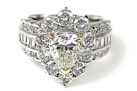【一点もの】ダイヤモンド（1.506ct）プラチナリング　R73　K05104-H