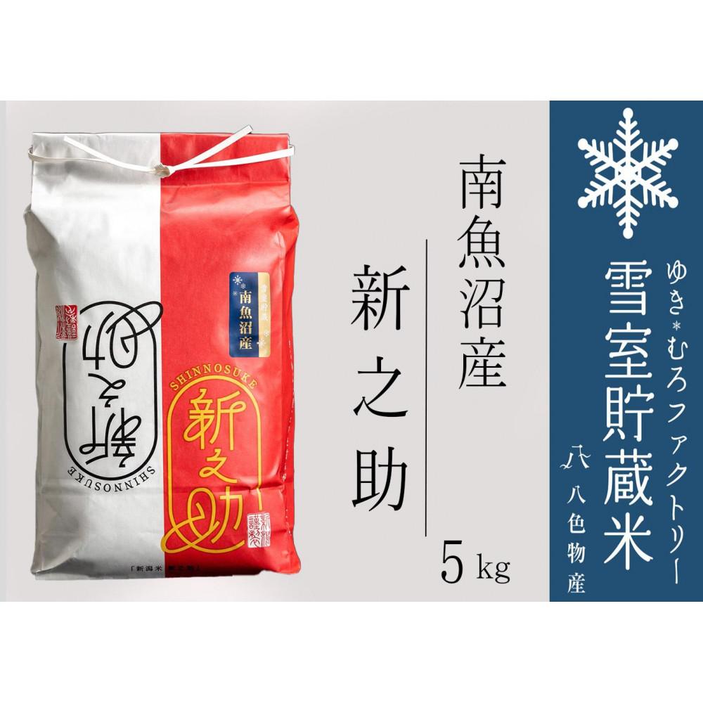 【ふるさと納税】【令和7年】雪室貯蔵米 南魚沼産 新之助5kg | お米 こめ 白米 食品 人気 おすすめ 送料無料