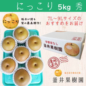 にっこり 5kg 6～8玉 旬の梨